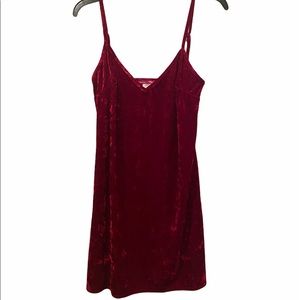 Red Velvet Mini Dress